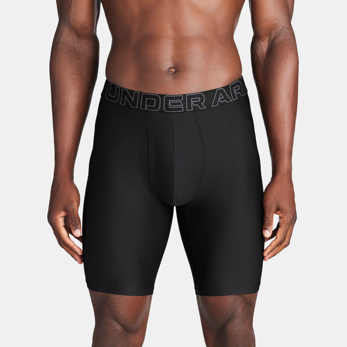 Under Armour Men's Performance Tech Mesh Boxerjock Boxers (3 Pack) Black image number 0