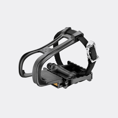 Giant Empire Pedal with Toe Clips Black