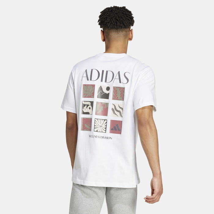 adidas Men's Wellness Graphic T-Shirt White image number 1