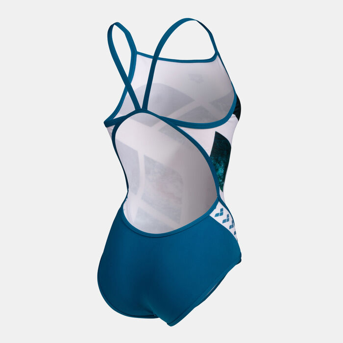 Arena Women's Planet Water Super Fly One-Piece Swimsuit Blue image number 1