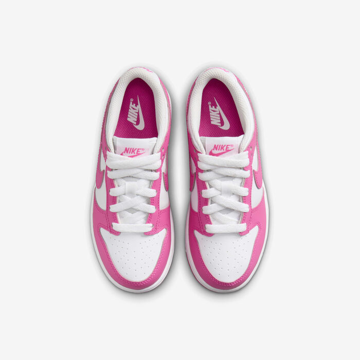Nike Kids' Dunk Low Shoes Pink image number 3