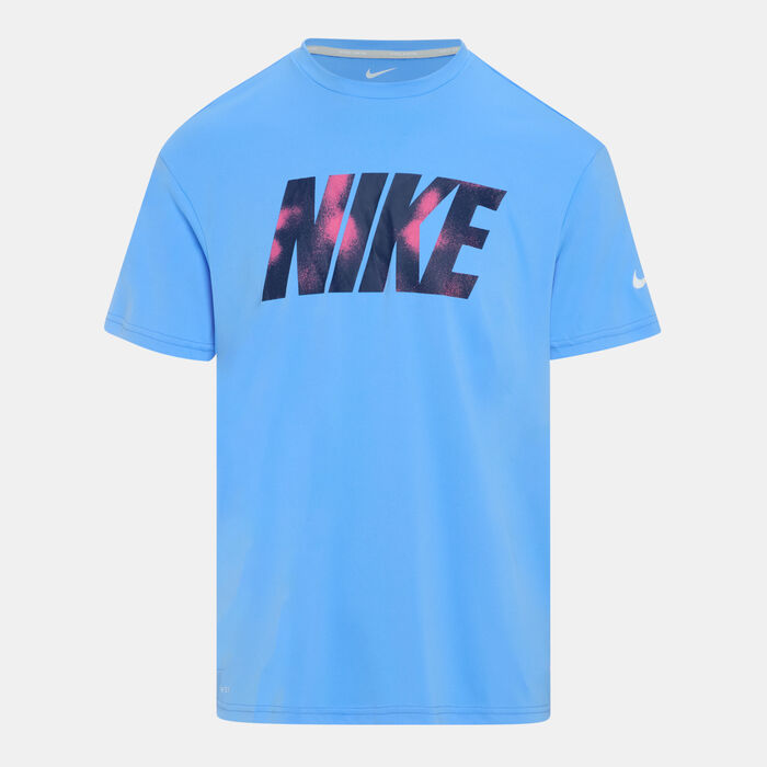 Nike Swim Men's Brand Blast Logo Swimming Shorts Blue image number 0