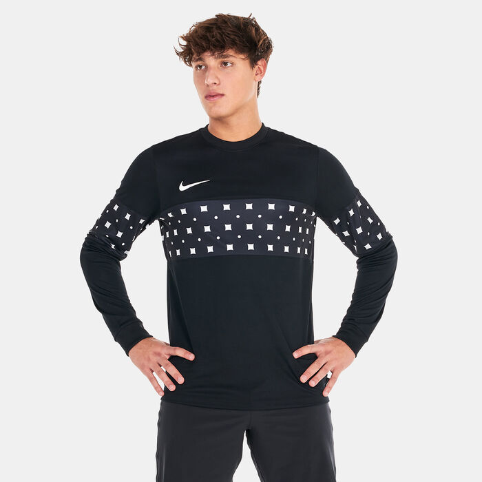 Buy Nike Men's FC Dri-FIT Libero Graphic Long-Sleeve Football Top Black ...