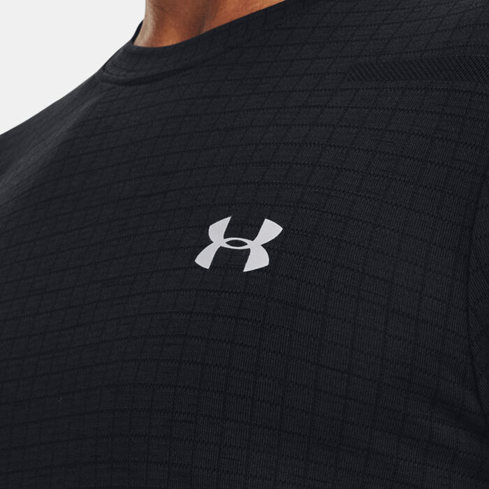 Under Armour Men's Seamless Grid Training T-Shirt Black image number 3