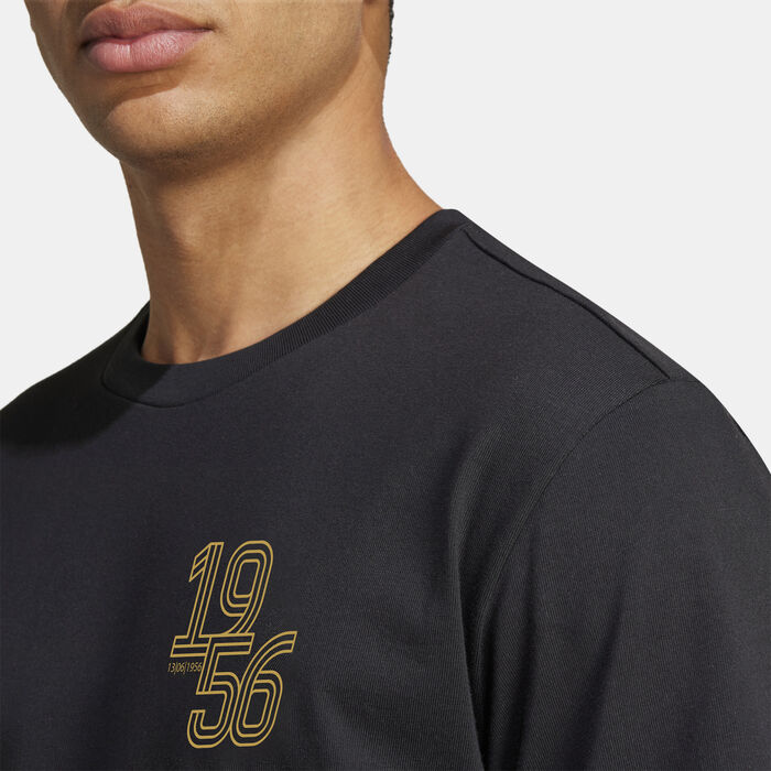 adidas Men's Real Madrid T-Shirt Black image number 4