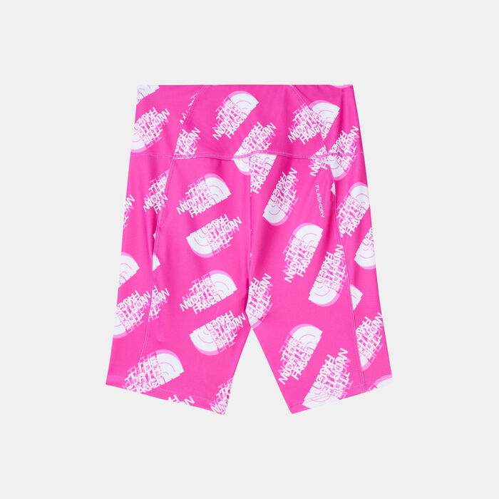 The North Face Kids' Printed Never Stop Bike Shorts Pink image number 1