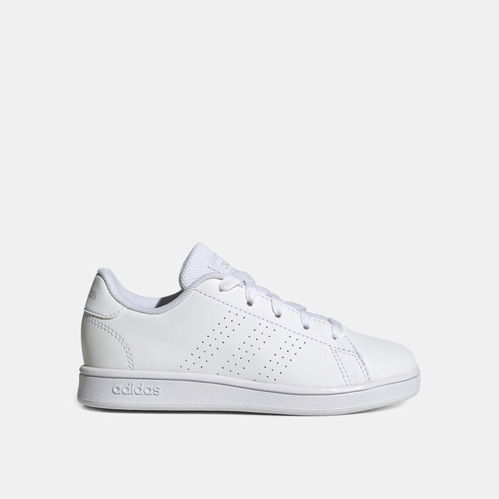 adidas Kids' Advantage Lifestyle Court Lace Shoe White image number 0