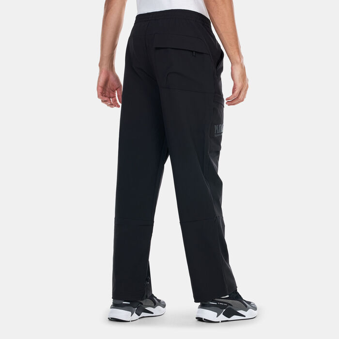 PUMA Men's x PLEASURES Cargo Pants Black image number 1