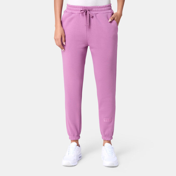 The Giving Movement Women's Collegic Font Joggers Purple image number 0
