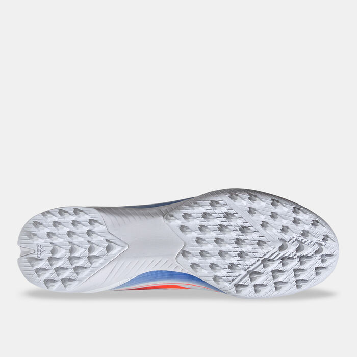 adidas Men's F50 League Turf Ground Football Shoes White image number 3