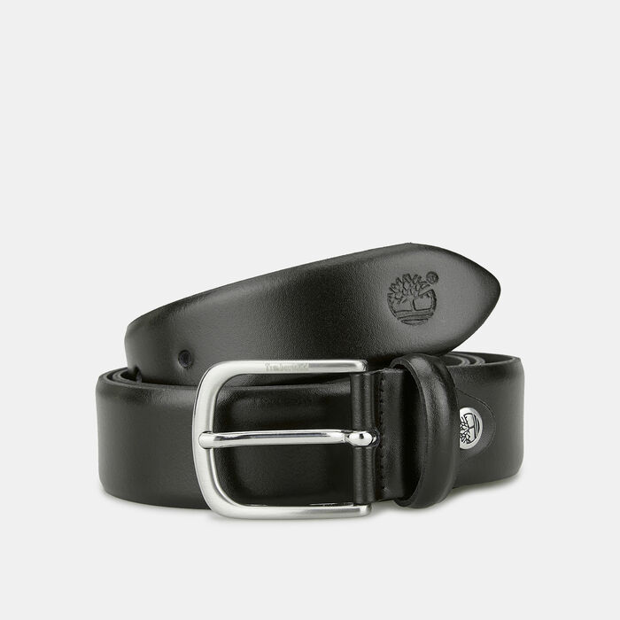 Timberland Men's Leather Belt Black image number 0