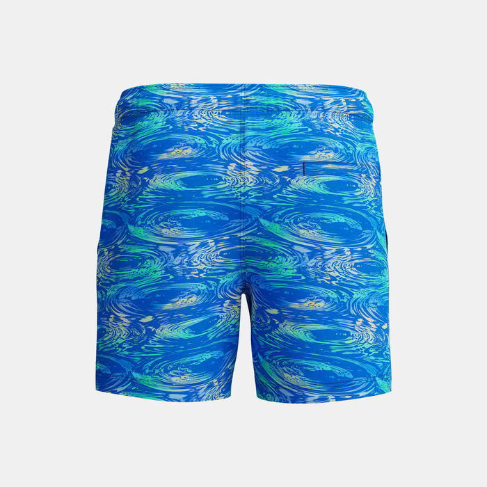 Speedo Men's Print Redondo Edge Volley Swimming Trunks Blue image number 1