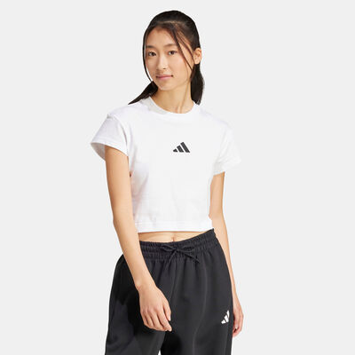 adidas Women's Future Icons Small Logo T-Shirt White
