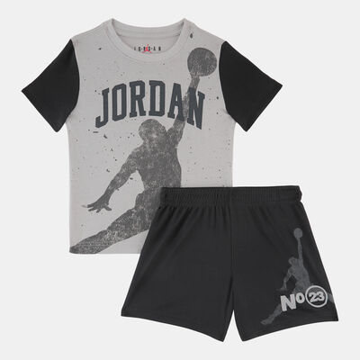 Jordan Kids' 1984 Jumpman T-Shirt and Shorts Set Black
