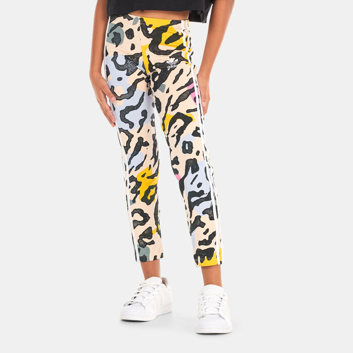 Girls' adidas Originals Leopard Stripes Leggings