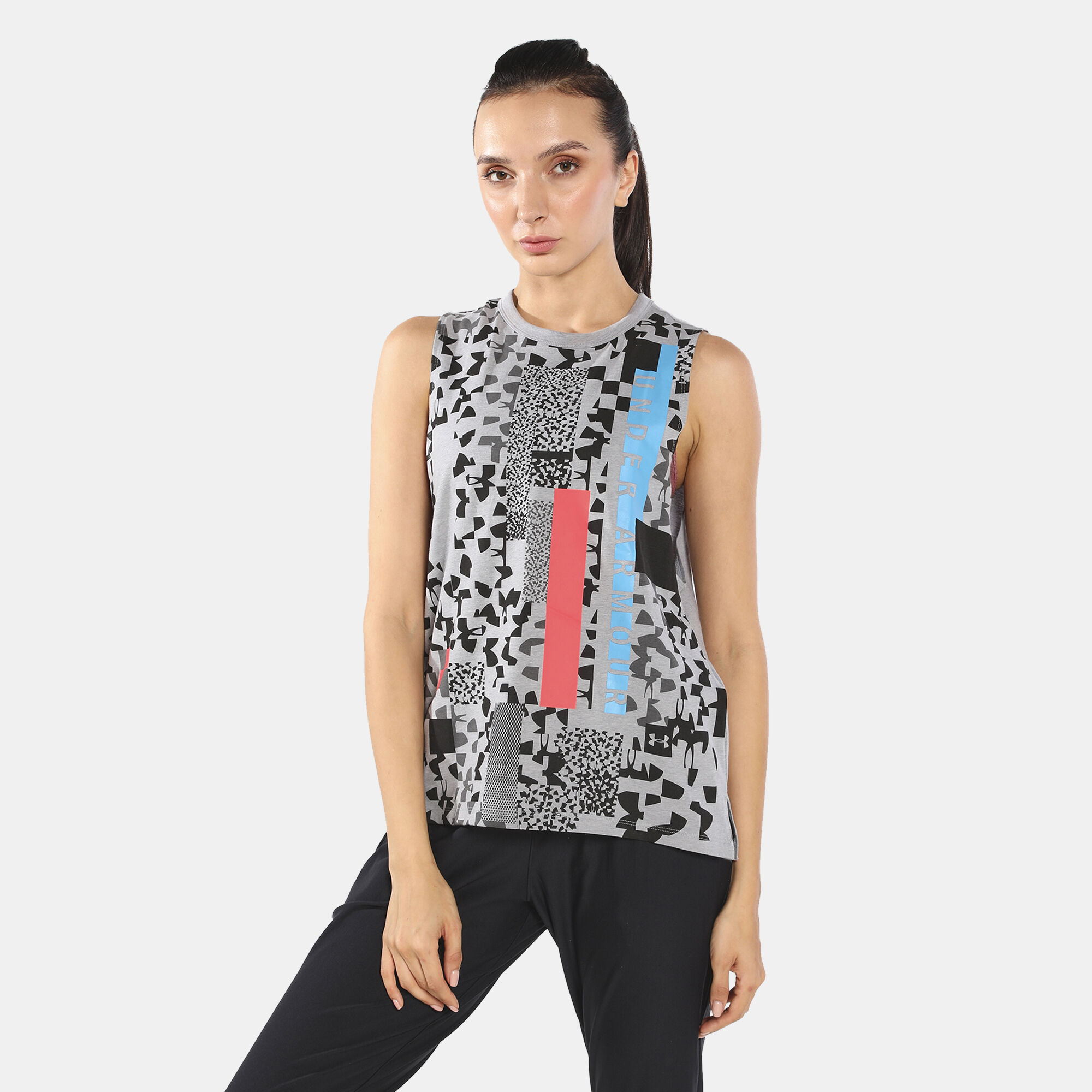 Under Armour Womens Chop Block Print Muscle Tank Under Armour Apparel 1318872 