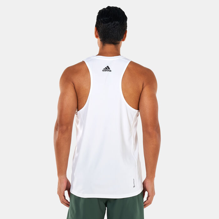 adidas Men's Own The Run Tank Top White image number 1