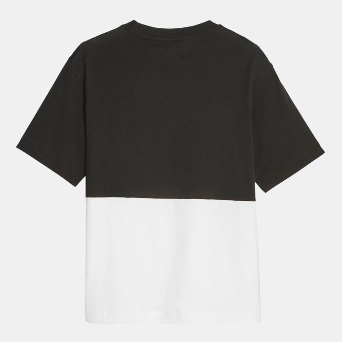 PUMA Women's POWER Colorblock T-Shirt Black image number 1