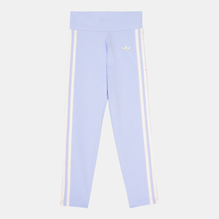 adidas Originals Kids' Graphic Print High-Waist Leggings Blue image number 0