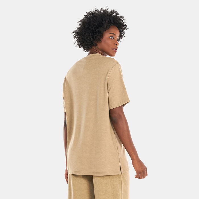 SQUATWOLF Women's Relaxed Marl T-Shirt Beige image number 1