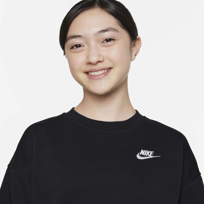 Nike Kids' Sportswear Club Fleece Sweatshirt Black image number 2