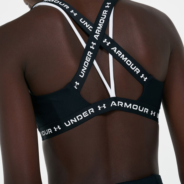 Under Armour Women's Crossback Sports Bra Black image number 3