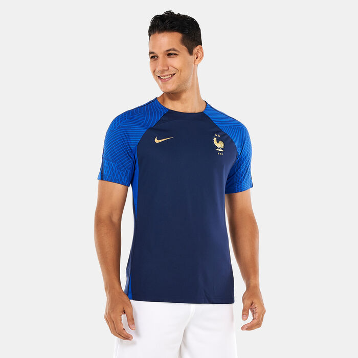 Nike Men's Dri-FIT France Strike Training Top Blue image number 0