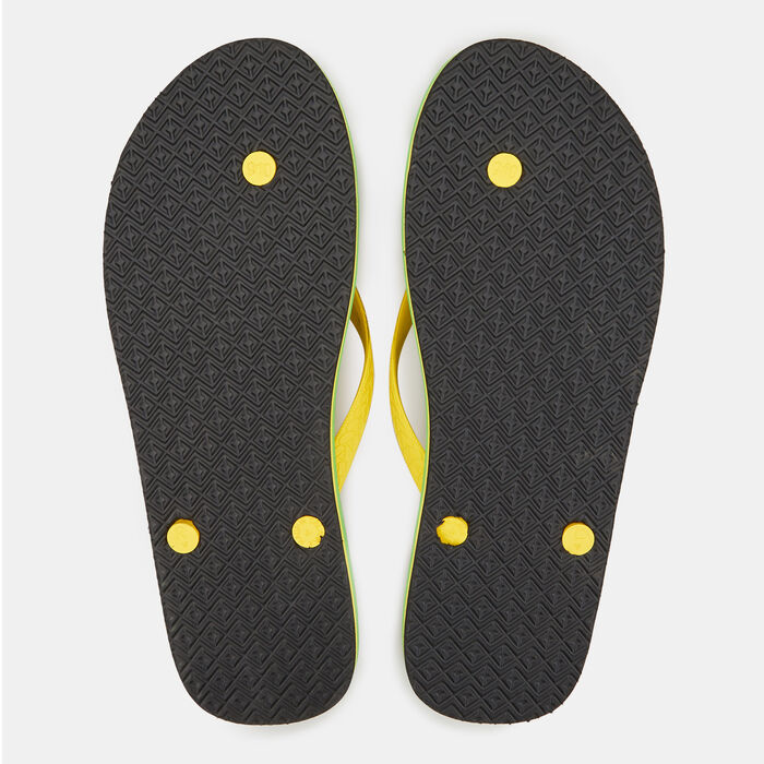 Chupps Men's Mummy Ka Pyaar Flip Flops Green image number 1