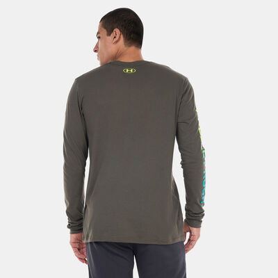 Under Armour Men's Project Rock Brahma Long Sleeve Training T-Shirt Green