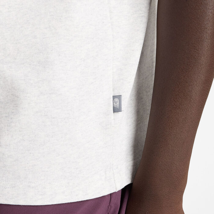 New Balance Men's Hoops Graphic T-Shirt White image number 3