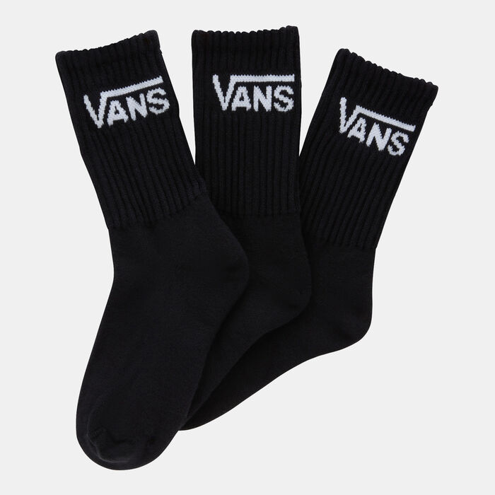 Vans Kids' Classic Crew Socks (3 Pairs) Black image number 0