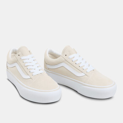 Vans Old Skool Platform Unisex Shoes Beige
