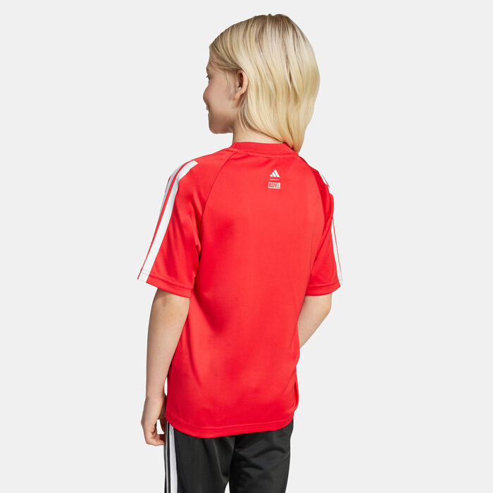 adidas Kids' Marvel Spider-Man T-Shirt Red image number 1