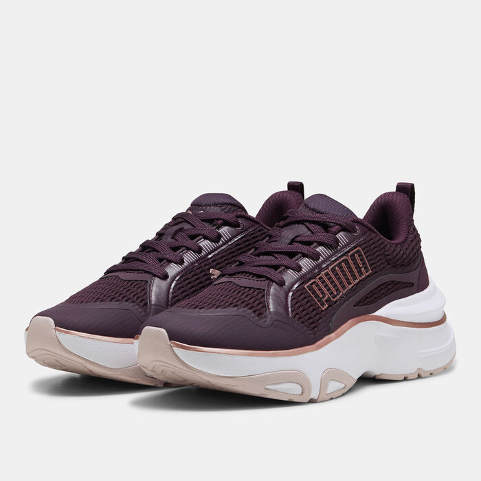 PUMA Women's SOFTRIDE Divine Metal Running Shoes Purple image number 1