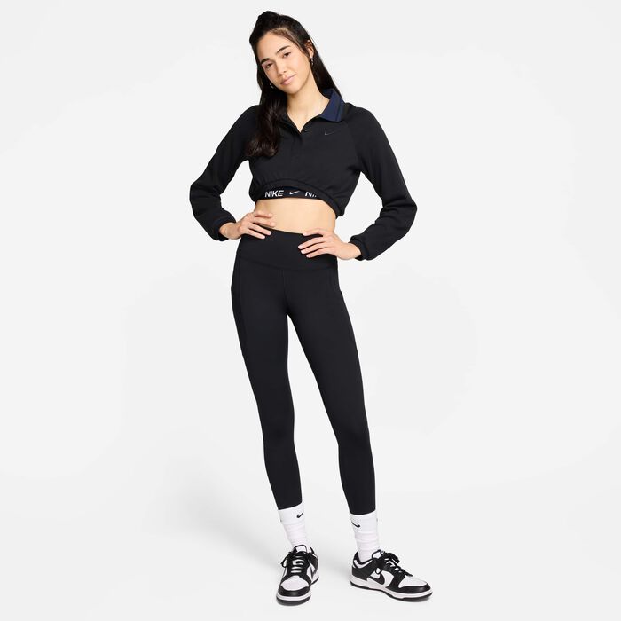 Nike Women's One Dri-FIT 7/8 Training Leggings Black image number 7