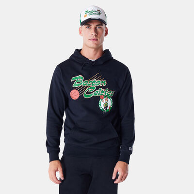 New Era Men's NBA Boston Celtics Script Hoodie Black