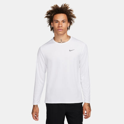 Nike Men's Miler Dri-FIT UV Running Top White