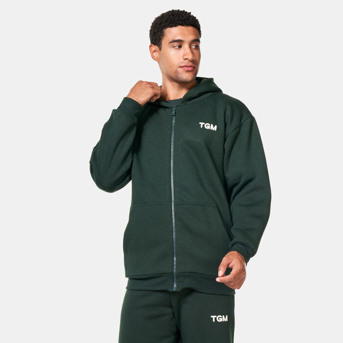The Giving Movement Men's Lounge Full-Zip Hoodie Green image number 0