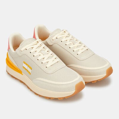 Tommy Hilfiger Women's Recycled Textile Cleat Runner Shoes Brown