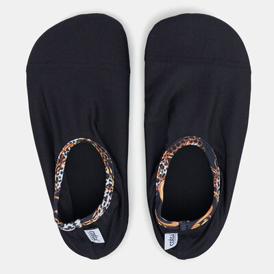 COEGA Women's Colourful Pool and Beach Slip-On Shoes Black