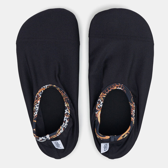 COEGA Women's Colourful Pool and Beach Slip-On Shoes Black image number 0