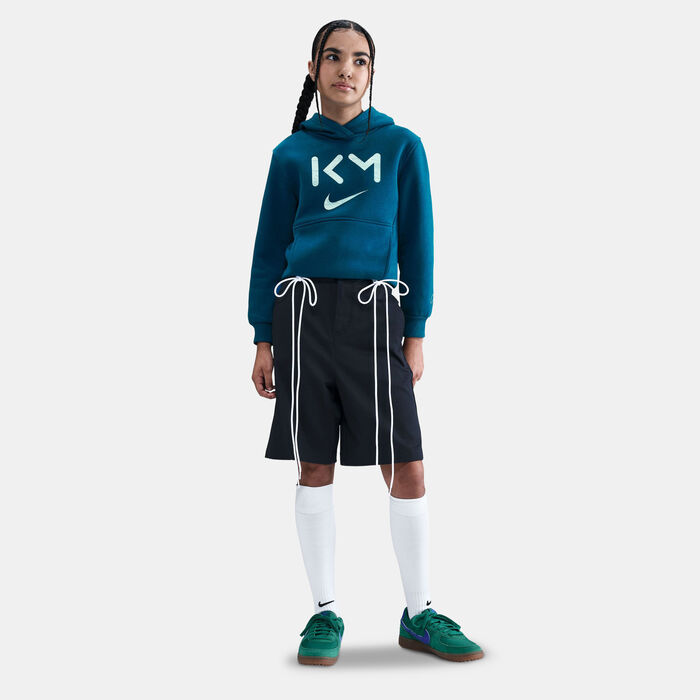 Nike Kids' Kylian Mbappé Club Fleece Dri-FIT Hoodie Green image number 2