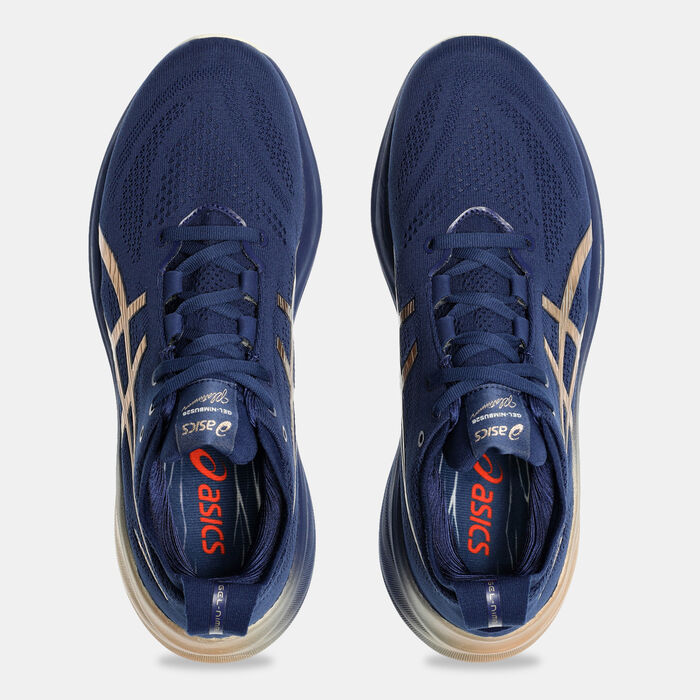 ASICS Men's GEL-NIMBUS 26 PLATINUM Running Shoes Blue image number 4