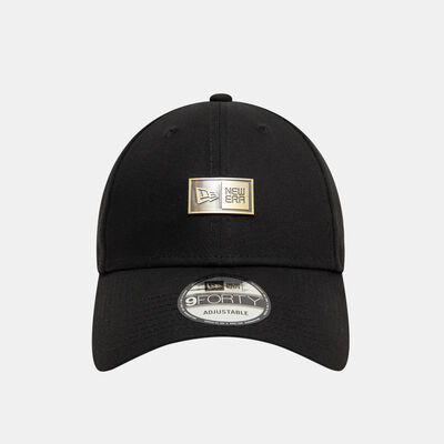 New Era Men's Badge 9FORTY Adjustable Cap Black