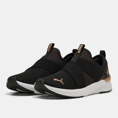 PUMA Women's SOFTRIDE Harli Running Slip-On Shoes Black