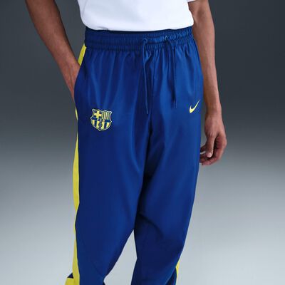 Nike Men's FC Barcelona Starting 5 Fourth Woven Pants Blue