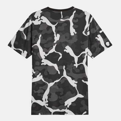PUMA Men's ESS+ Camo Allover Print T-Shirt Black