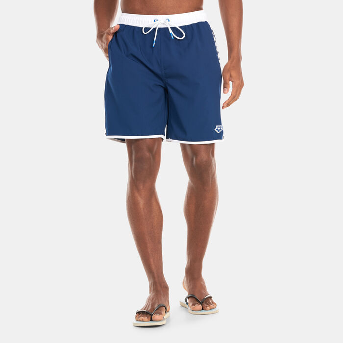 Arena Men's Team Stripe Bermuda Swimming Shorts Blue image number 0