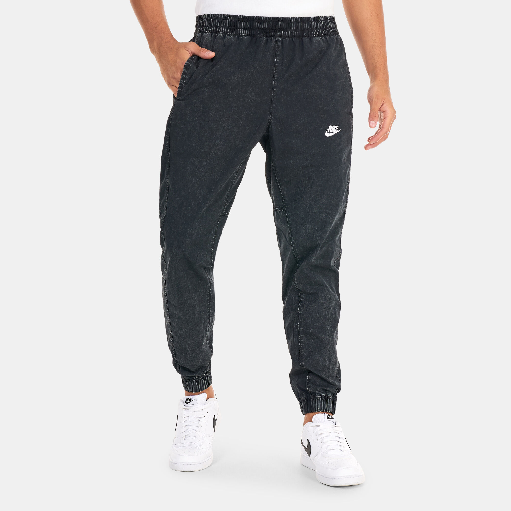 Buy Nike Club Woven Pants Black in UAE