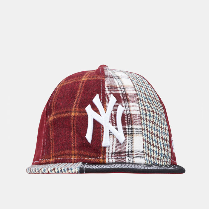 New Era Men's New York Yankees MLB Patch Panel 9FIFTY Retro Crown Cap Red image number 0